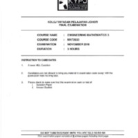 ENGINEERING MATHEMATICS 3