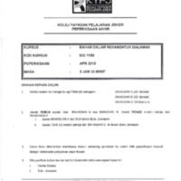 BAHAN DALAM REKABENTUK DALAMAN