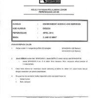 ENVIRONMENT SCIENCE AND SERVICES